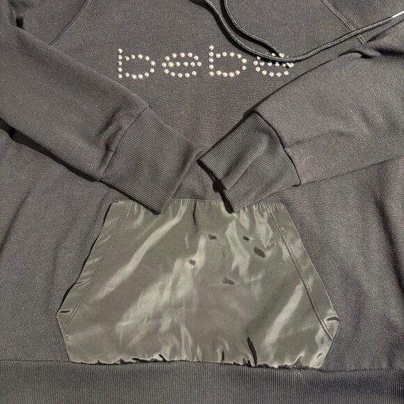 Bebe Sport Women's black long sleeve pullover hoodie; Size 1X - Picture 7 of 7